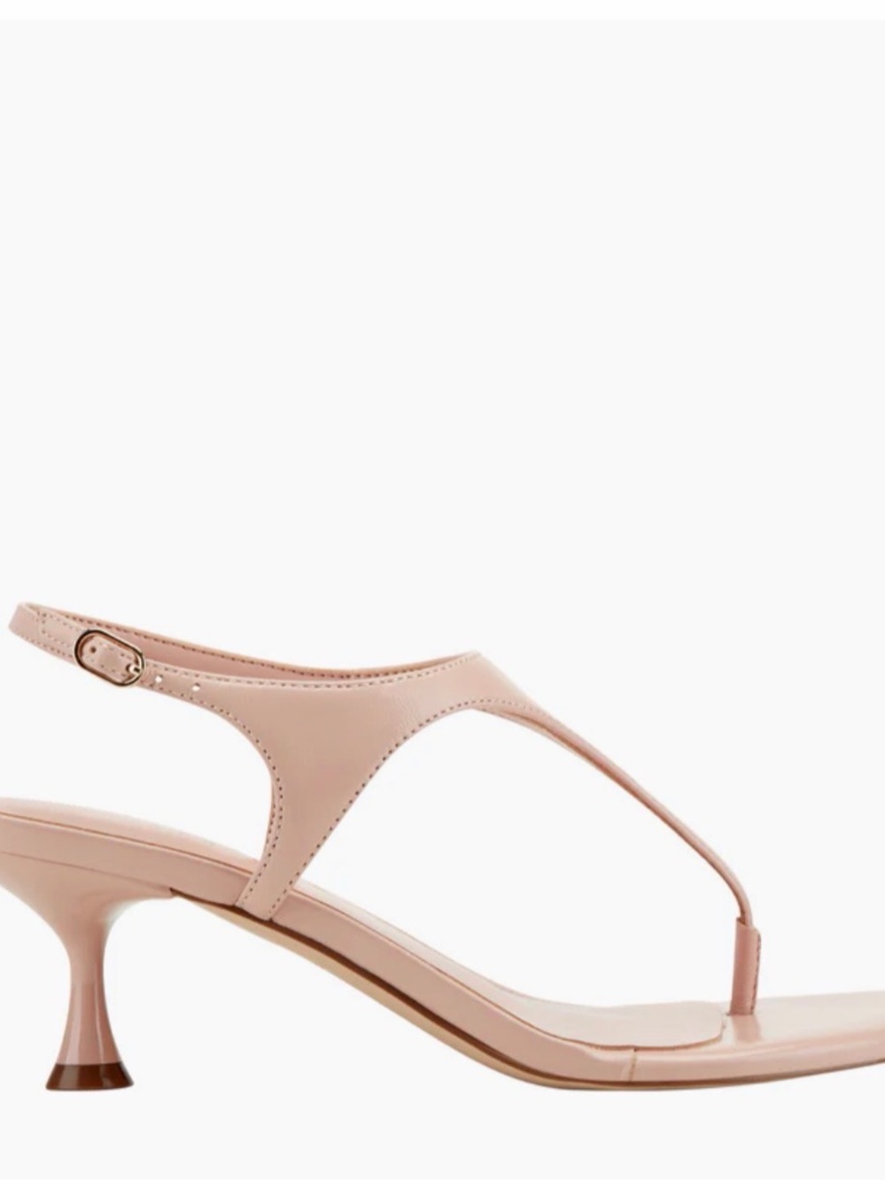 Pelysa Leather Heeled Thong Sandal
